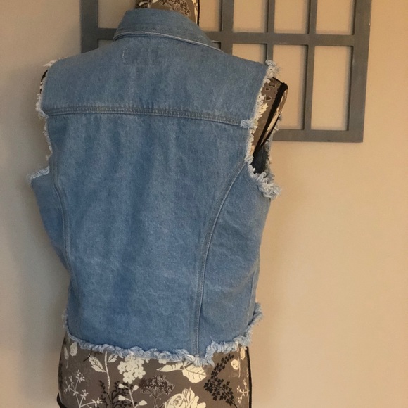 MISS JULI denim sleeveless vest - Picture 2 of 4